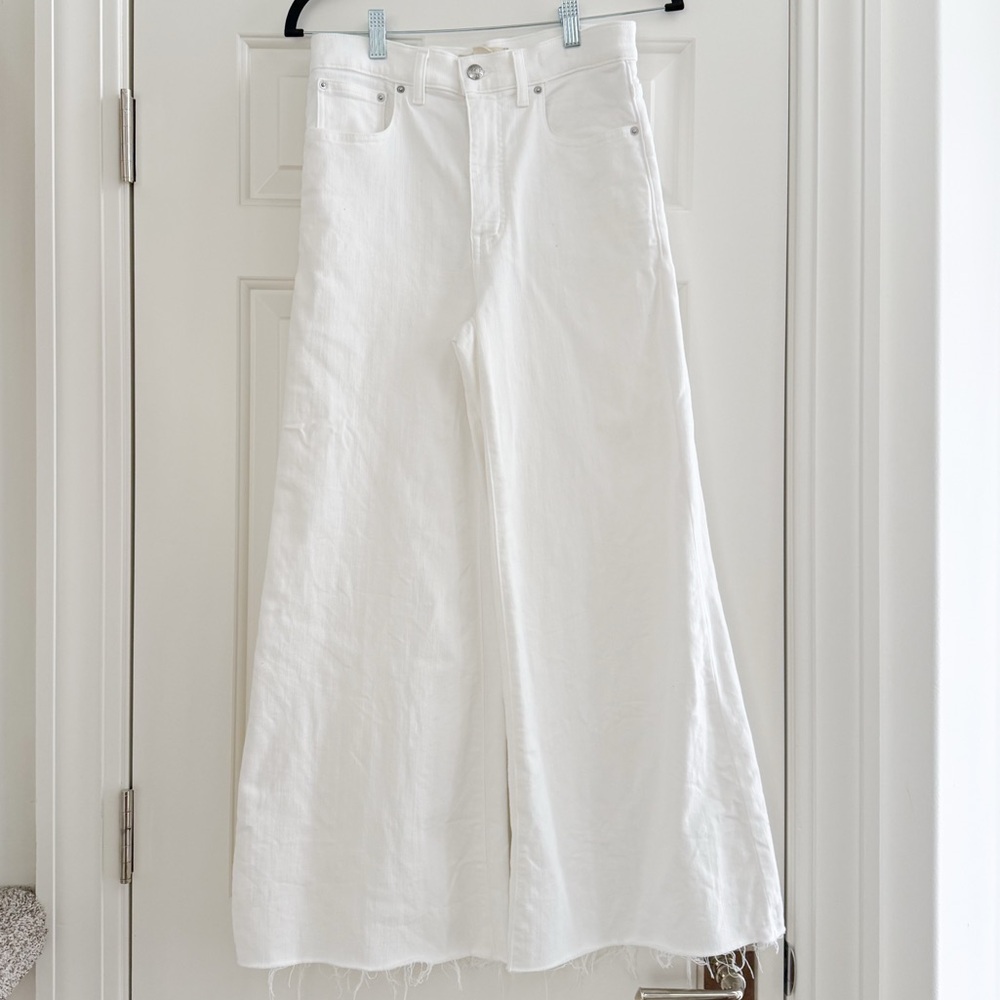 Madewell Crop Flare Wide Leg Jeans